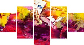 Obraz abstrakcji - malarstwo (125x70 cm)