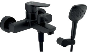 Novaservis - Zestaw wannowy z baterią METALIA, czarny