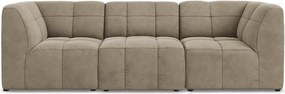 Brązowa aksamitna sofa 255 cm Aloha – Makamii