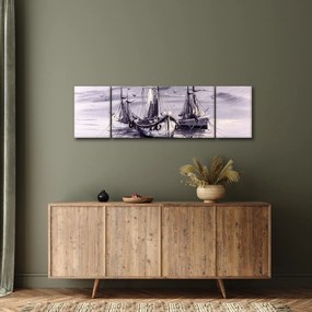 Obraz - Port, obraz olejny (170x50 cm)