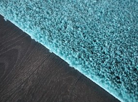 Dywan shaggy Best jednokolorowy turkusowy 240 cm x 340 cm