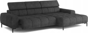 Narożnik PLAZA S Prawostronny z elektryczną regulacją siedziska w tkaninie SALVADOR 16 WERSAL