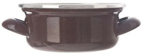 Orion Emaliowany rondel z rantem Brown, 0,65 l, 0,65 l
