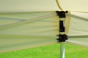 Pawilon ogrodowy Profi rozkładany 3 x 3 m - champagne 2 ściany