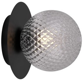 Czarna lampa sufitowa SULION Musa, ø 14 cm