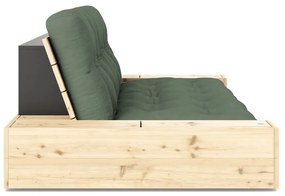 Zielona rozkładana sofa 244 cm Base – Karup Design
