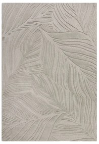 Jasnoszary wełniany dywan 200x290 cm Lino Leaf – Flair Rugs