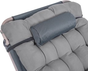 Leżak Ogrodowy SATURN 190x73 cm Szary