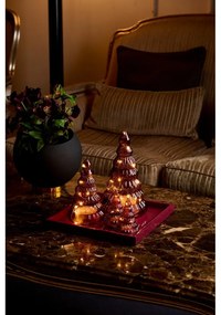 Bordowe dekoracje świetlne zestaw 2 szt. na baterie ø 6,5 cm Lucy – Sirius