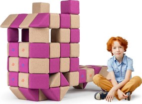 Zestaw klocków magnetycznych JollyHeap Basic - 100 elementów