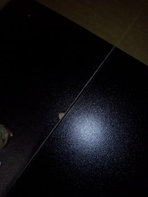 PROMOCJA Stół jadalniany MADO czarny z blatem w dekorze dąb artisan 120x80cm II. jakość