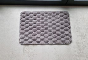 Dywanik antypoślizgowy Szary 40x60 cm Dekoracyjny gumowy spód uniwersalny