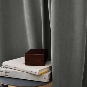 Antracytowa zasłona termiczna sztruksowa 140x260 cm Madison – douceur d'intérieur