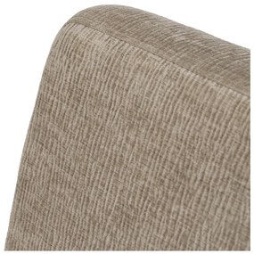 Beżowy fotel z tkaniny szenilowej Rest – Ixia