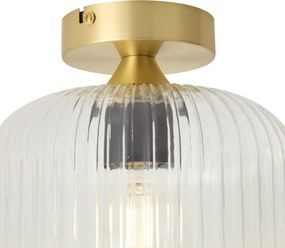 Lampa sufitowa w stylu art deco mosiądz - Karel