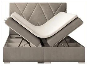 Łóżko małżeńskie boxspring Halaris 160x200 - 32 kolory