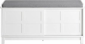 Ławka na buty z przesuwanymi drzwiami FSR86-W