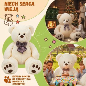 Duży pluszowy miś BENY, 100cm, kremowa Monzana