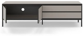 Szarobeżowa szafka pod TV 180x55 cm Lorenza – Marckeric