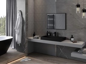 Mexen Loft lustro łazienkowe prostokątne 80 x 60 cm, rama czarna - 9852-080-060-000-70