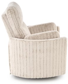 Fotel wypoczynkowy, obrotowy, elektrycznie rozkładany, bujany PEGAS beż