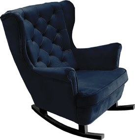 Fotel Relax z Tapicerowanym Siedzeniem i Podłokietnikami, Fotel TV 102x81x95cm Niebieski_29864