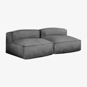 Dwuczęściowa Sofa Modułowa Dojans Szary Granit - Sklum