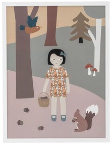 Plakat ścienny w białej ramie Bloomingville Mini Gytta Frame, 32x42 cm