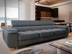 Masseno Sofa MOSINE z funkcją spania, Rozkładana sofa - Szary, POSO 60