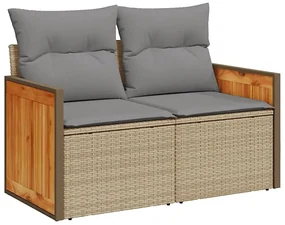 Sofa ogrodowa z szarymi poduszkami Lupuxi
