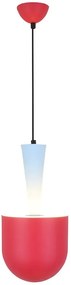 Nowoczesna czerwona wisząca lampa - M0-C11