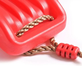 Huśtawka ogrodowa dla dzieci plastikowa Zoya czerwona 100 kg