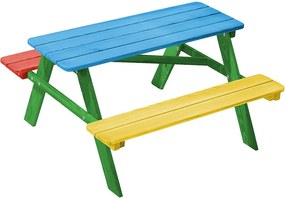 KADAX Zestaw piknikowy dla dzieci Molere kolorowy stoliczek dla dzieci