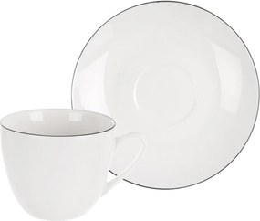 Biała porcelanowa filiżanka do cappuccino 210 ml Decora – Orion
