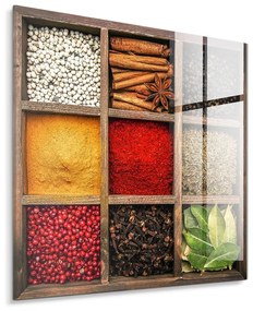 Szklany obraz 30x30 cm Spices Box – Styler