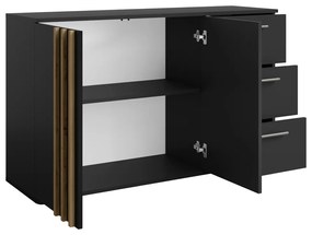Komoda TOLIS 2D3S, czarna