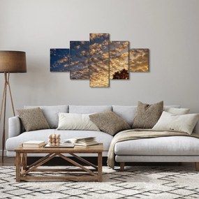 Obraz - palmy pośród chmur (125x70 cm)