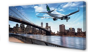 Obraz na płótnie Samolot w Podniebnej Podróży