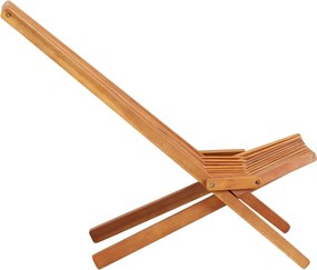 Drewniane krzesło ogrodowe Nolim 2X - brązowe