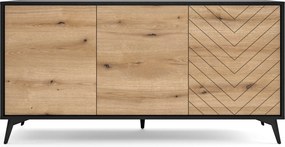 Komoda DIAMANTE 154 cm do Salonu Sypialni Czarny