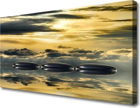 Obraz na płótnie Harmonia Kamieni i Wody