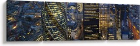 Obraz - Wieczorna panorama Londynu (170x50 cm)