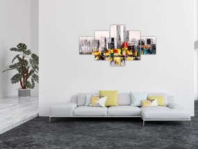 Obraz - Obraz przedstawiający duże miasto (125x70 cm)