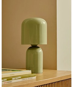 Zielona lampa stołowa z metalowym kloszem (wysokość 28 cm) Monze – Kave Home