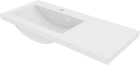 Umywalka wpuszczana w blat z konglomeratu WAVE 90 cm Lewa