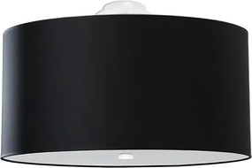 Czarny okrągły nowoczesny plafon 50 cm - EX665 W2-B94