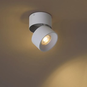 Nowoczesny reflektor natynkowy biały GU10 50mm uchylny - Echo