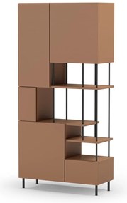 Ceglasty regał 84x175 cm Perla – Marckeric