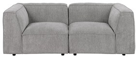 Jasnoszara sofa modułowa Bonami Selection Fairfield, 208 cm