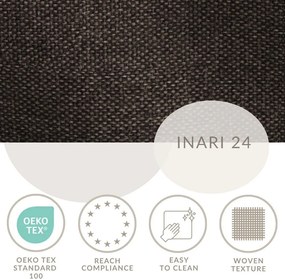 Brązowe łóżko kontynentalne ze schowkiem 200x200 cm Caya – Maison de Rêve